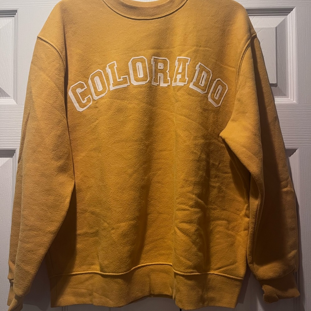 Yellow Colorado Crewneck Sweater